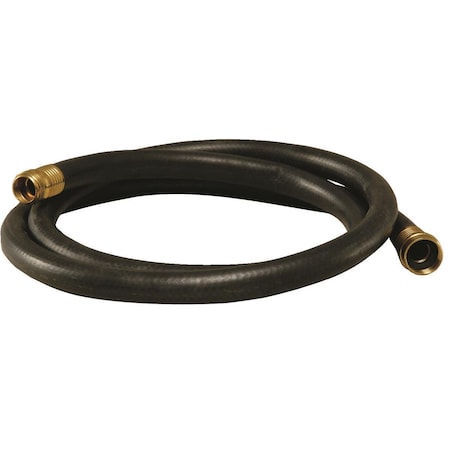 Liberty Garden 2 in ID x 7 ft L Garden Leader Hose, Rubber Tube, Black 702-2
